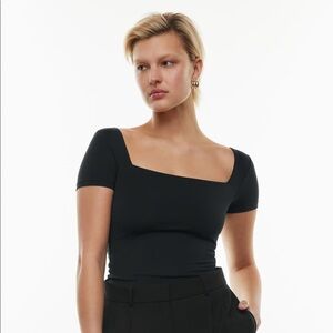 Aritzia Contour Squareneck Shortsleeve Hip T-Shirt